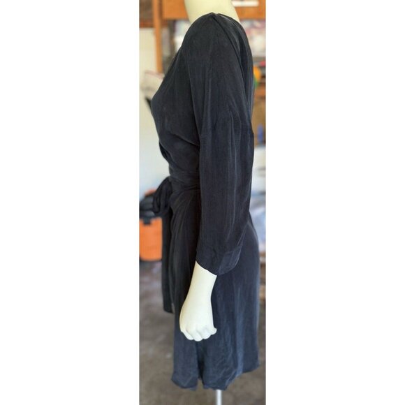 envelope 1976 dress San Diego Black Wrap Minimalist Chic Size 40 NWT $515 - Picture 5 of 16
